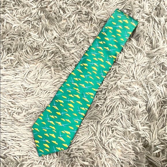 Hermes Other - • Hermès • Silk Cloud & Airplane Printed Tie Men’s